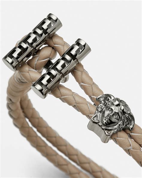 versace medusa bracelet replica|versace medusa braided leather bracelet.